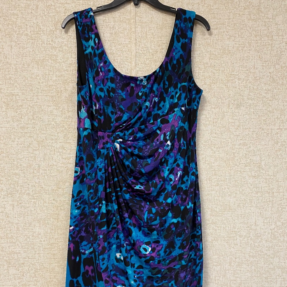 Dress Barn size 12 dress.  Gather to one side drape design at waist.